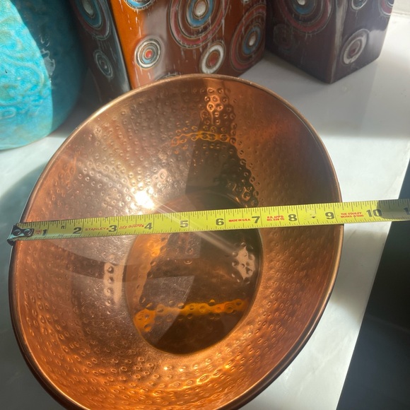 Global Bazaar Copper Finish Decorative Bowl Made in India - Picture 12 of 13
